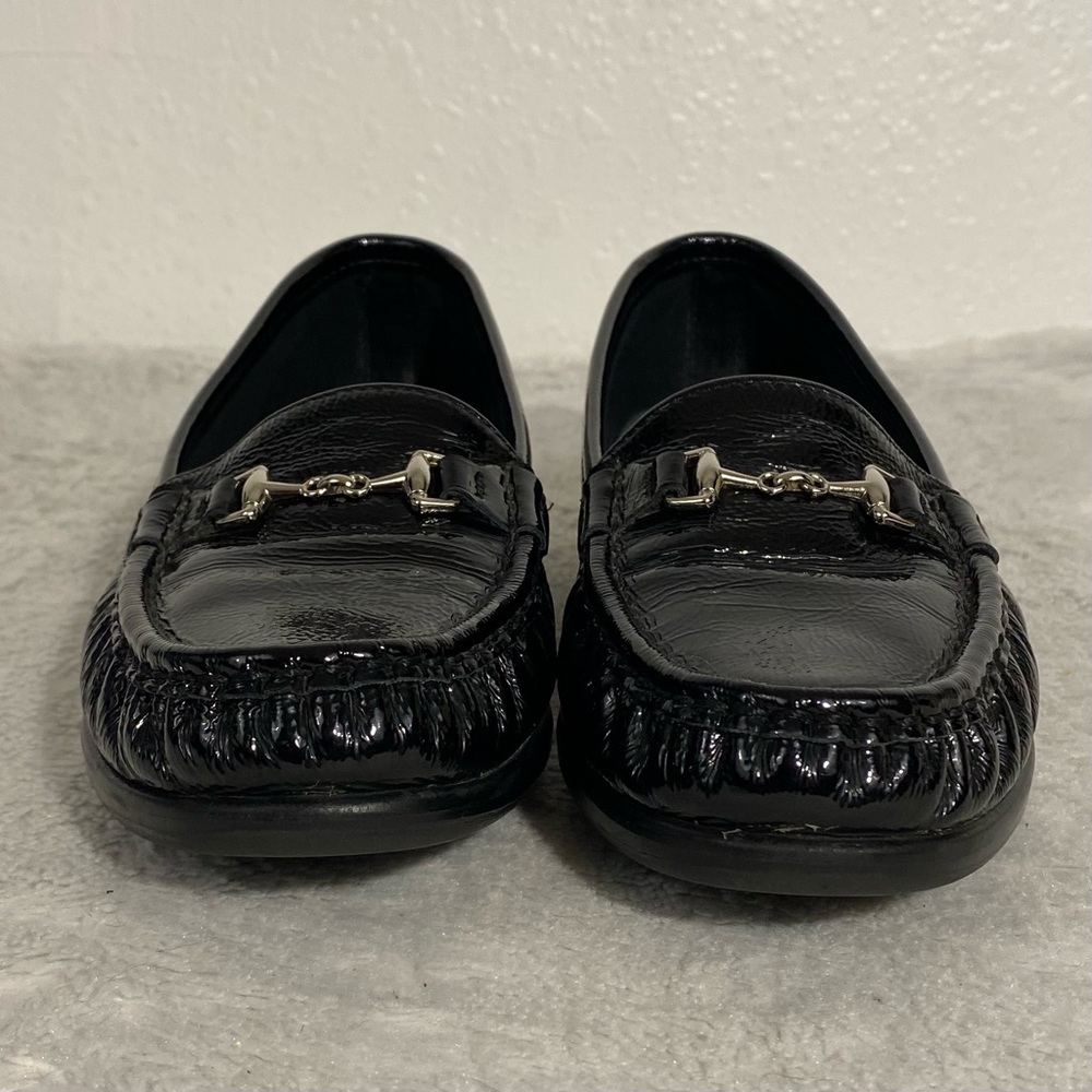 SAS Metro Black Patent Leather Loafers Women’s Size 7.5 Tripad Comfort Footbed - Picture 4 of 11